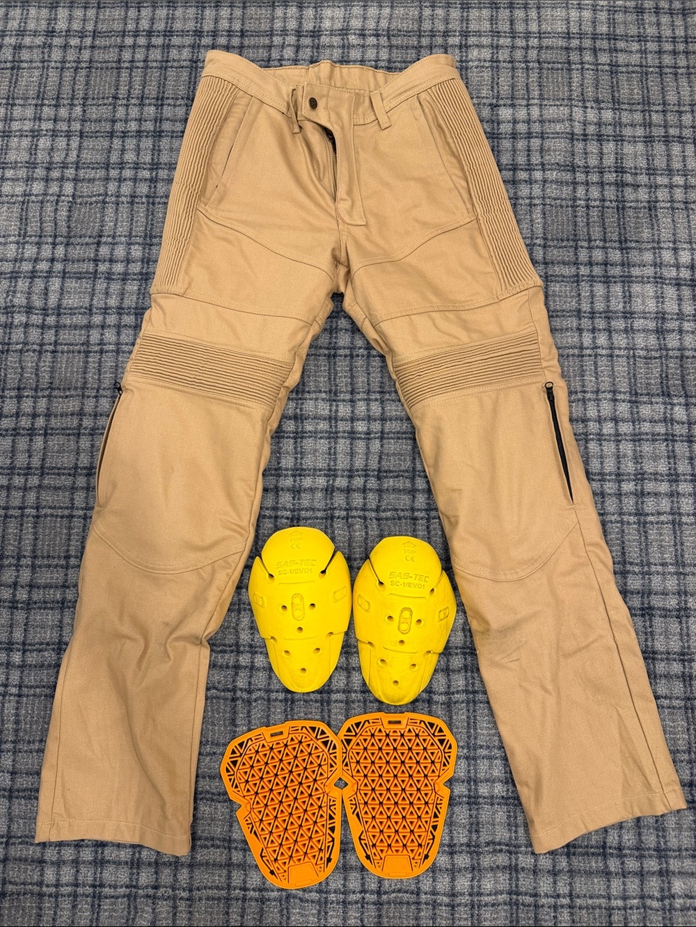 Fuel Motorcycles brand Men's sand Marshall Trouser Motorcycle riding pants.
